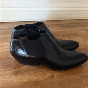 CNC Costume National Black Leather ankle boots size 38 (8)